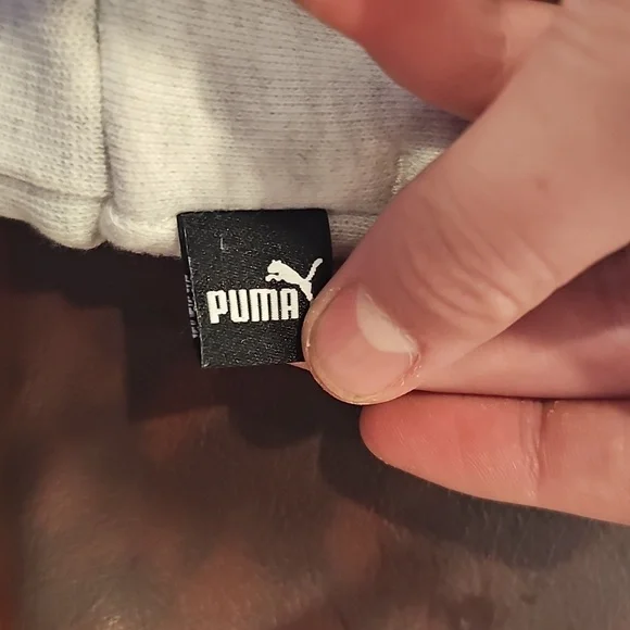 N Gray Puma Sweat Shirt Size M-10/12 - Picture 9 of 9